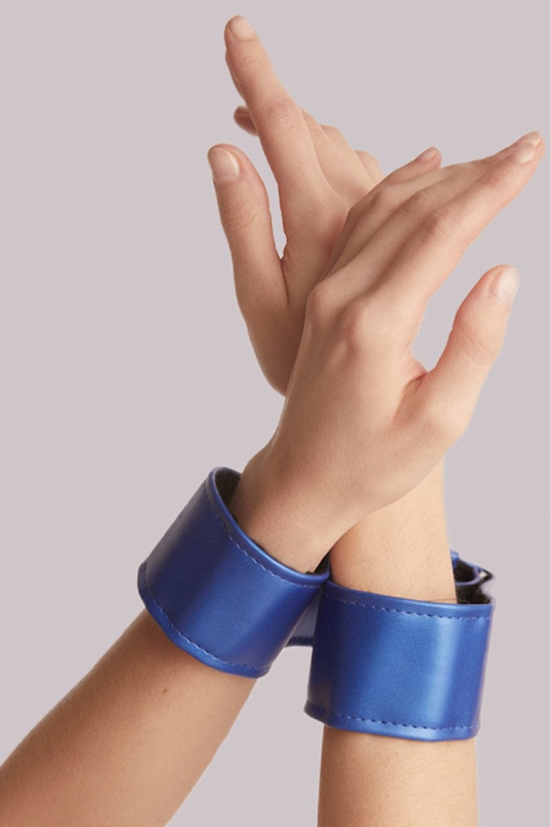 Harnais gode ceinture Curious bleu métallique - Strap On Me