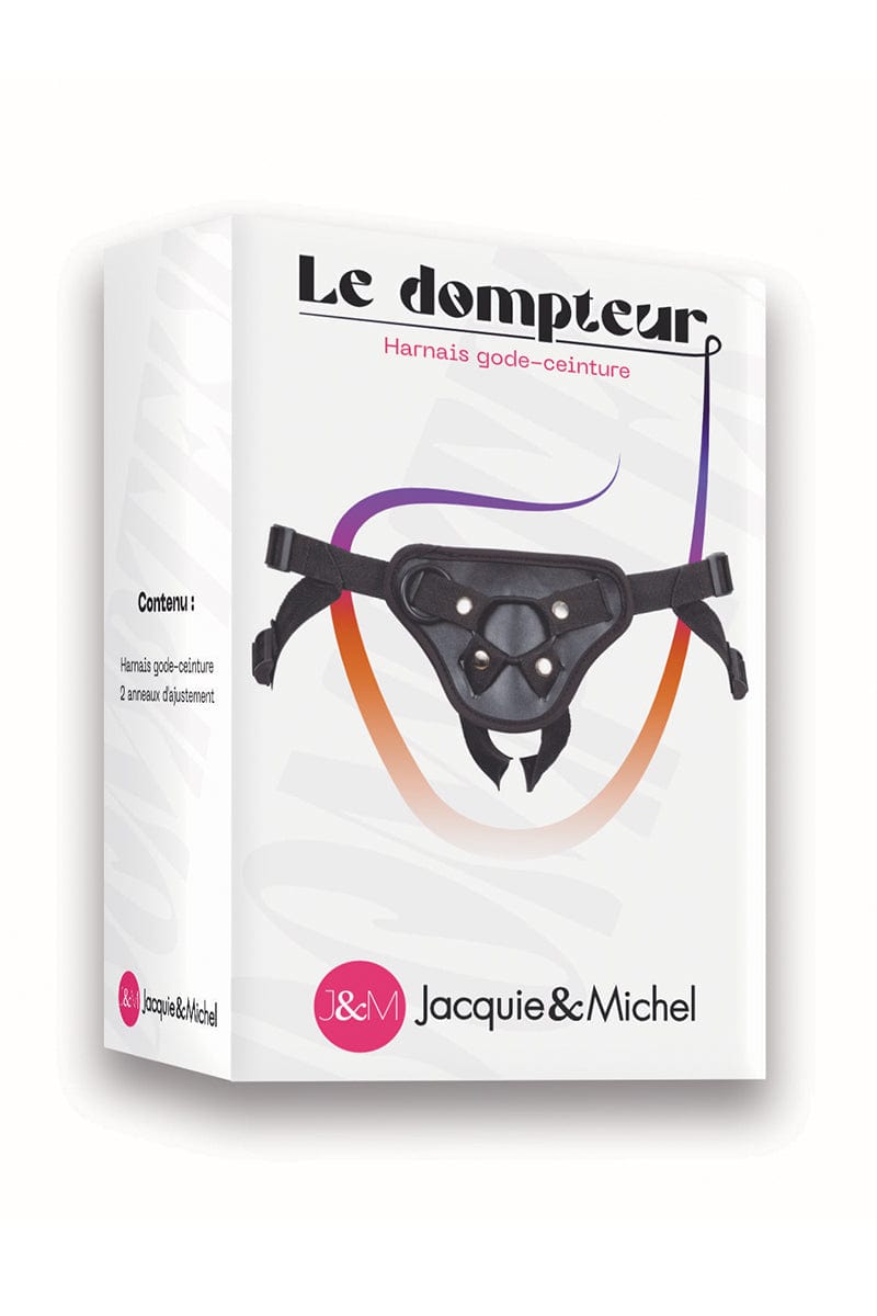 Harnais gode-ceinture noir pour femme Le dompteur - Jacquie et Michel