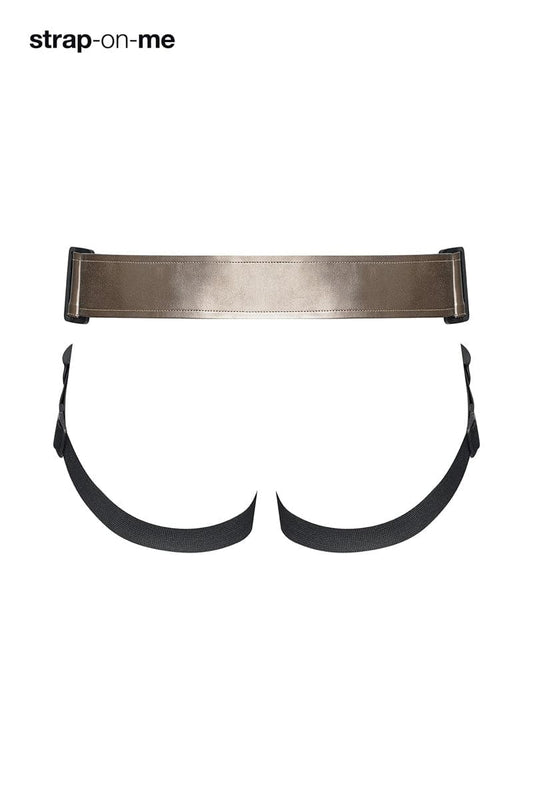 Harnais gode-ceinture réglable en cuir pour dildo compatible Curious - Strap On Me