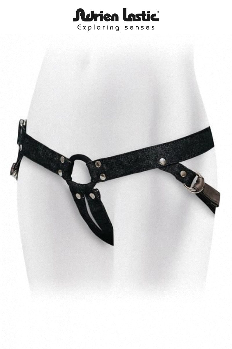 Harnais porte gode unisexe ajustable en coton Lastic Strap-on - Adrien Lastic