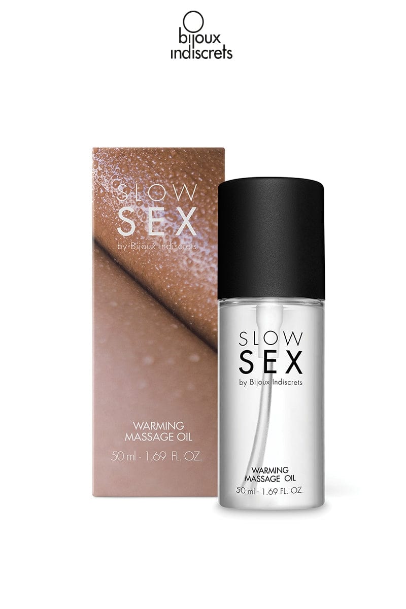 Huile de massage érotique sensation chauffante 50ml - Bijoux Indiscrets