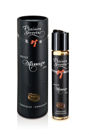 Huile de massage gourmande Chocolat - Plaisirs Secrets