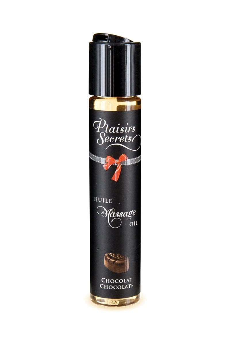 Huile de massage gourmande Chocolat - Plaisirs Secrets
