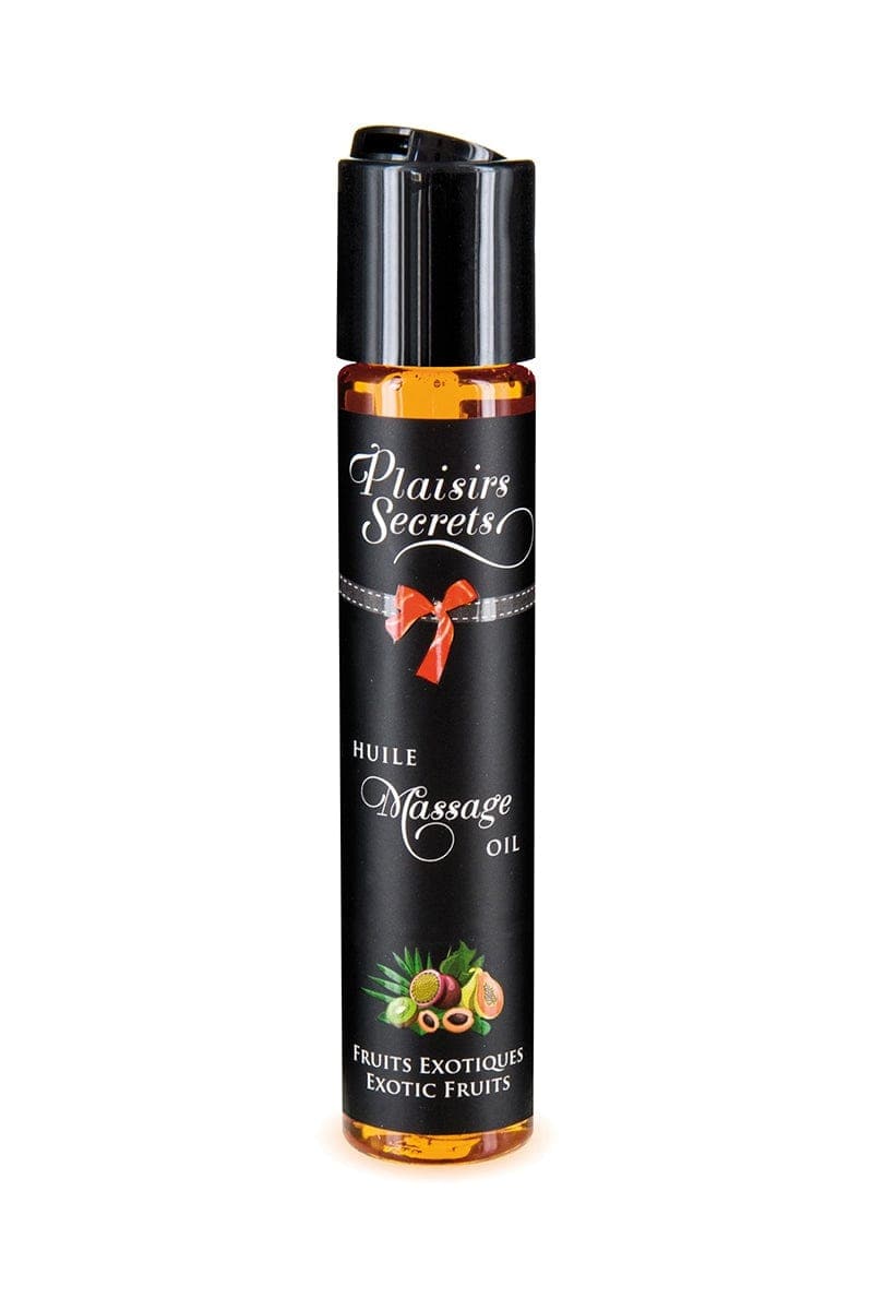 Huile de massage gourmande Fruits Exotiques - Plaisirs Secrets