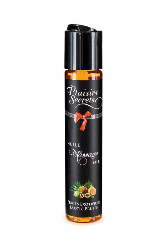 Huile de massage gourmande Fruits Exotiques - Plaisirs Secrets