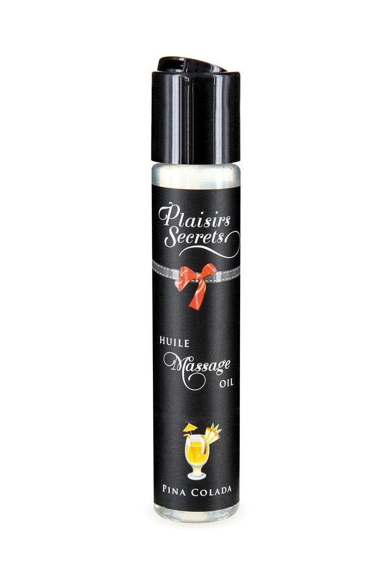 Huile de massage gourmande Pina Colada - Plaisirs Secrets
