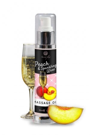 Huile de massage p'che et vin pétillant - Secret Play
