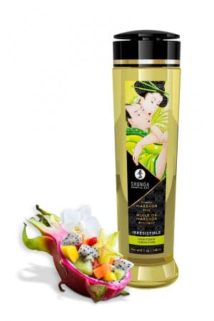 Huile érotique pour massage en couple Fusion d'Asie 240ml - Shunga