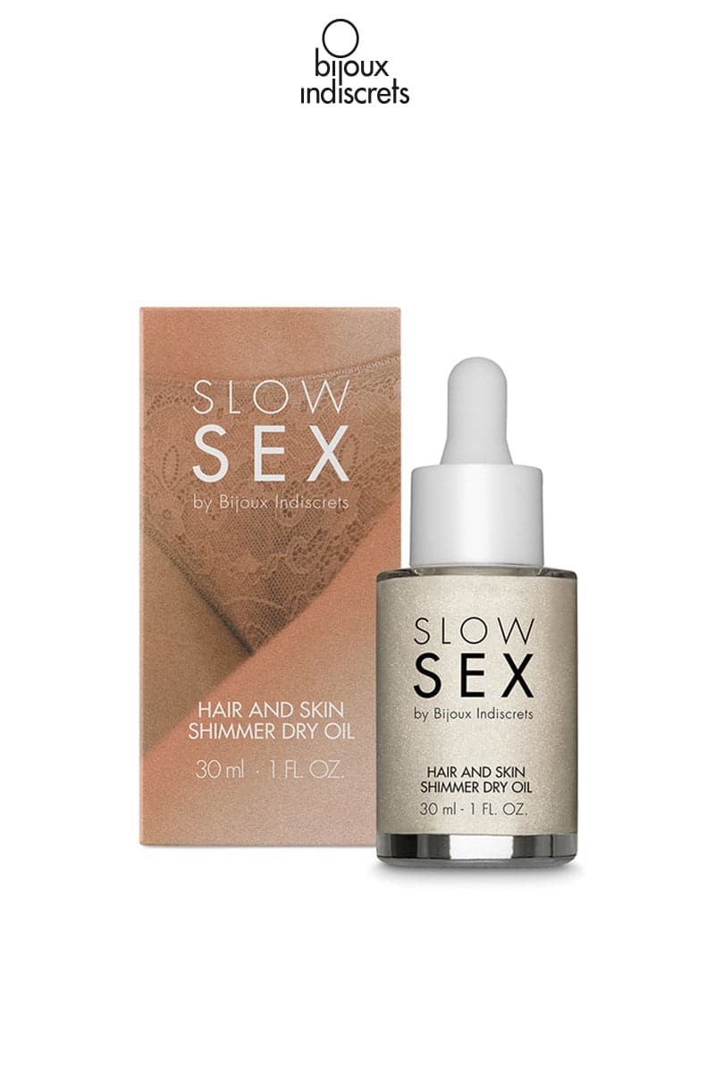 Huile sèche brillante pour parties intimes 30ml - Bijoux Indiscrets