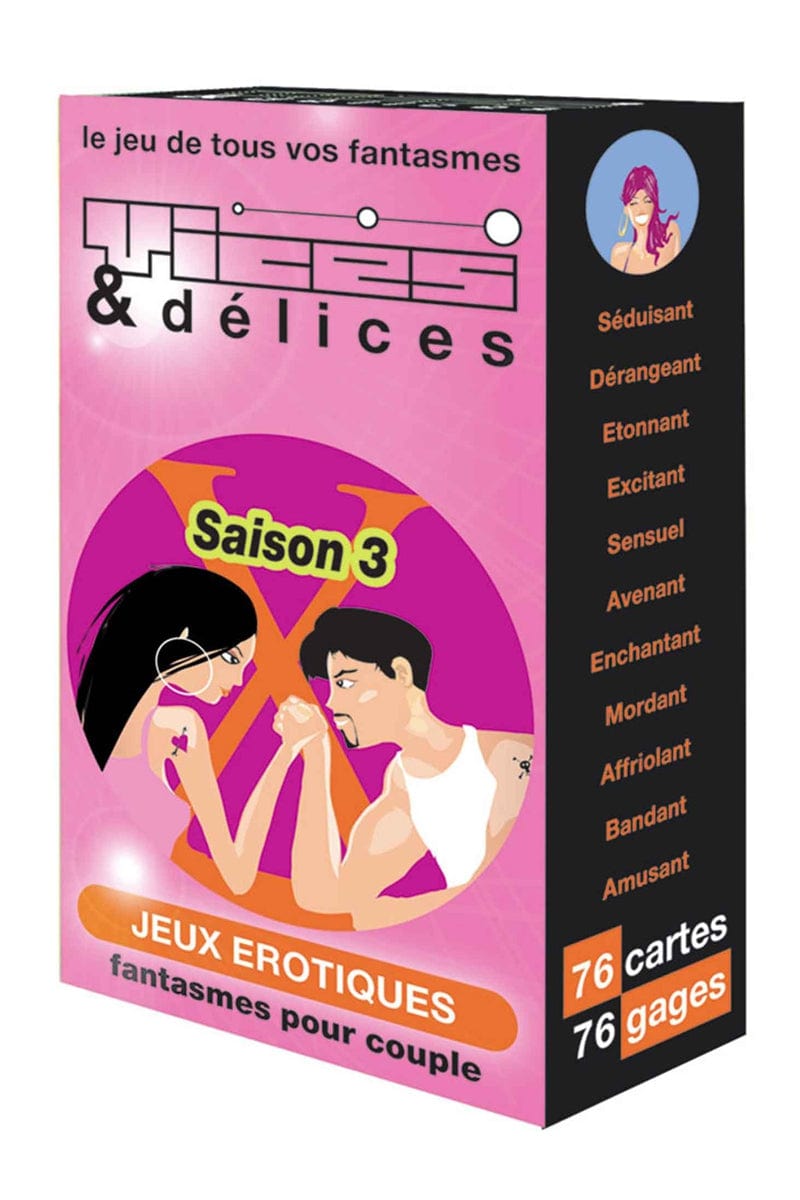 jeu de cartes vices et delices saison 3