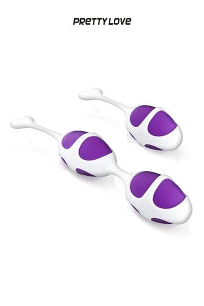 Kit 2 boules de Kegel 20,5cm + 1 boule de geisha 12,5cm - Pretty Love