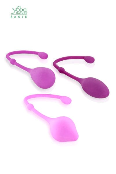 Kit 3 boules de Geisha Kegel Tonic en silicone rééducation du périnée - Yoba