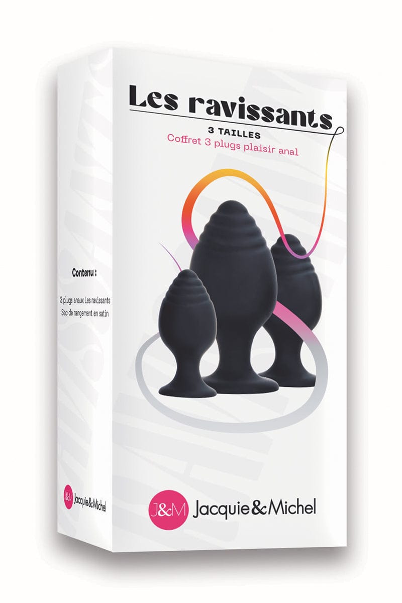 Kit 3 plugs initiation anal Les ravissants - Jacquie et Michel