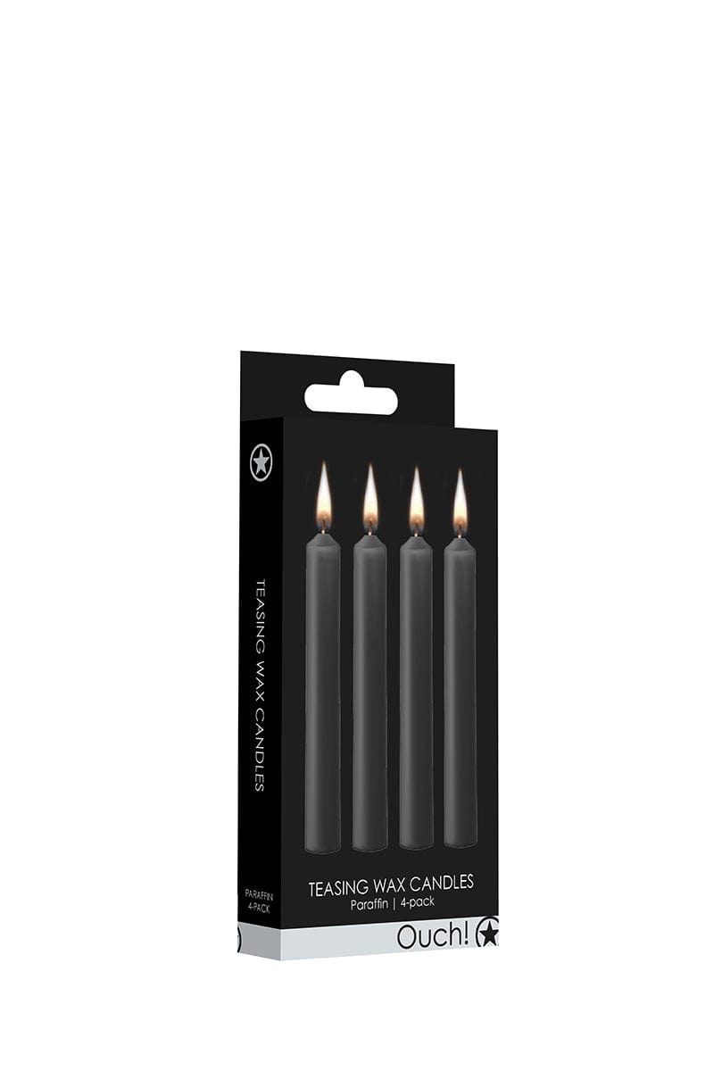 Kit 4 bougies noires basse températures pour jeux BDSM - Ouch!