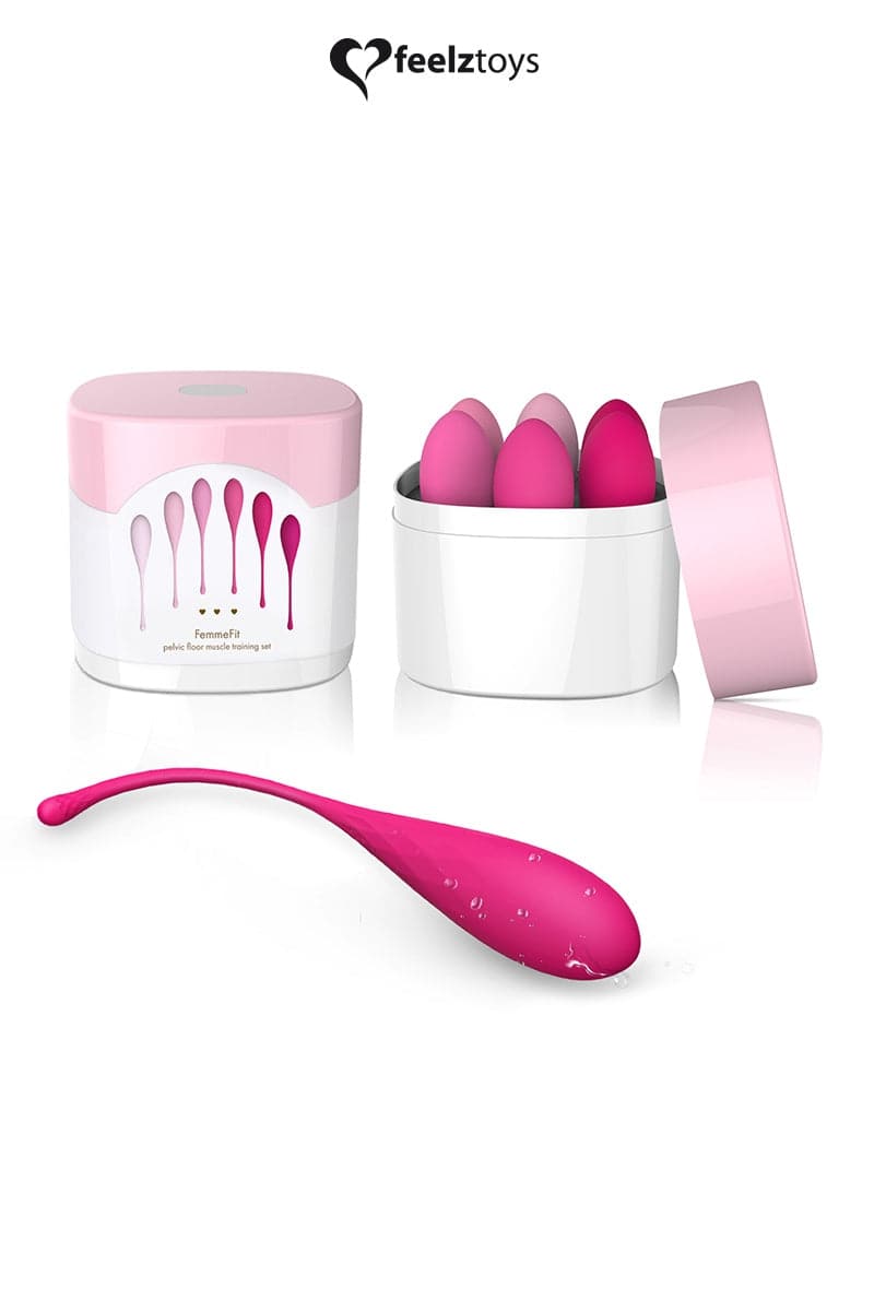 Kit 6 boules de geisha spécial entrainement du plancher pelvien - Feelztoy