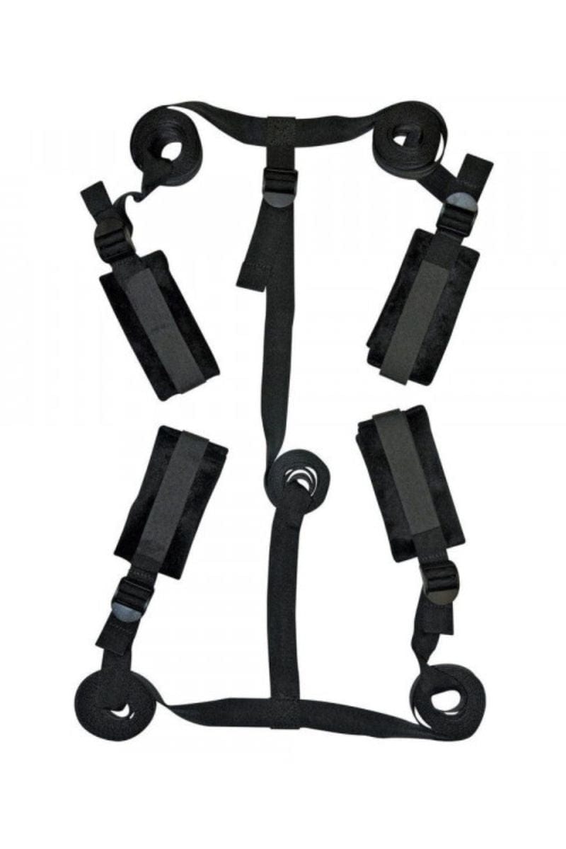 Kit bondage contraintes de lit réglables pratique BDSM - Sex & Mischief