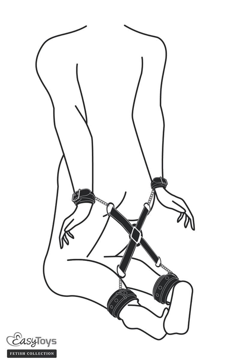 Kit d'attaches Hogtie + 4 menottes - Easytoys Fetish Collection