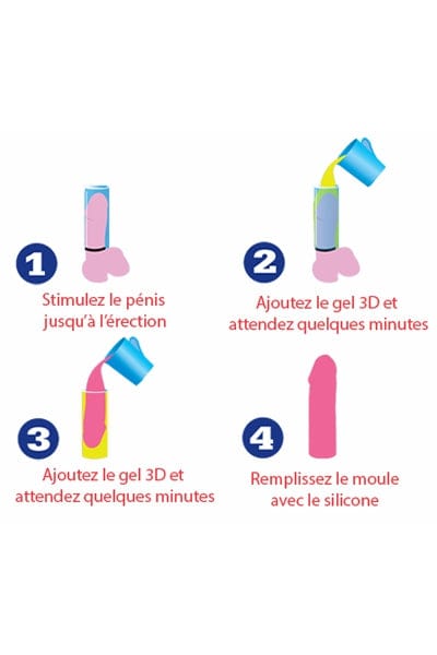 Kit moule à pénis pour gode à ventouse personnalisable - Cloneboy