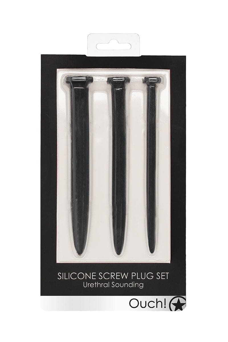 Kit sexuel BDSM 3 pièces pour homme plug urétral grands clous - Ouch!