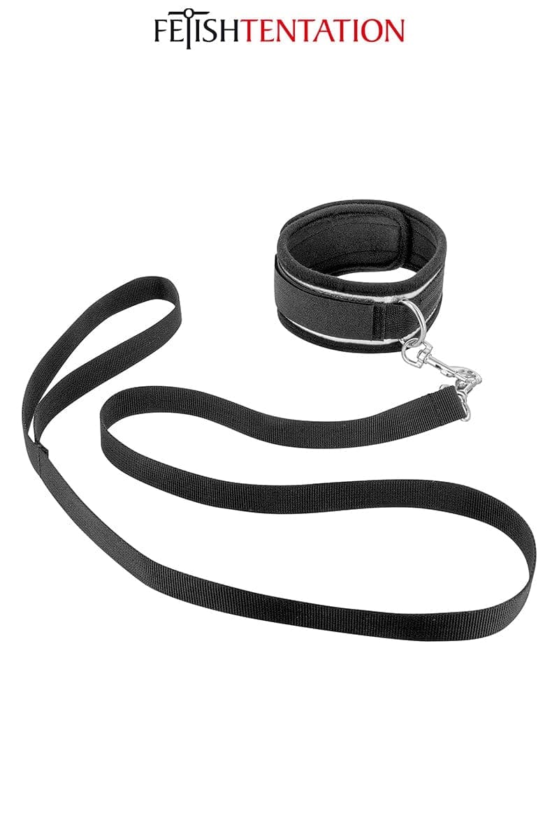 Kit soumission BDSM barre + menottes + collier et laisse - Fetish Tentation