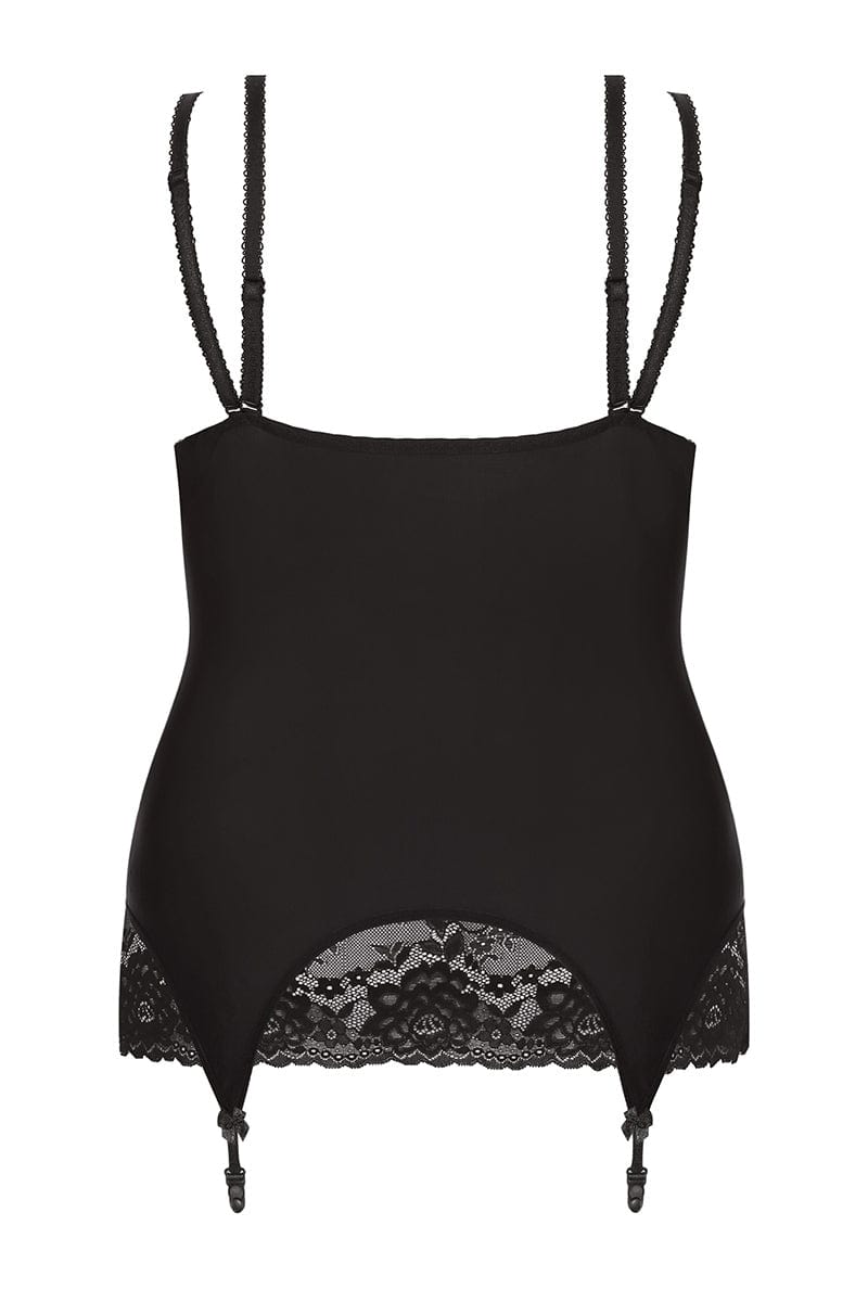 Lingerie sexy grande taille guêpière et string assorti Kiri - Anaïs