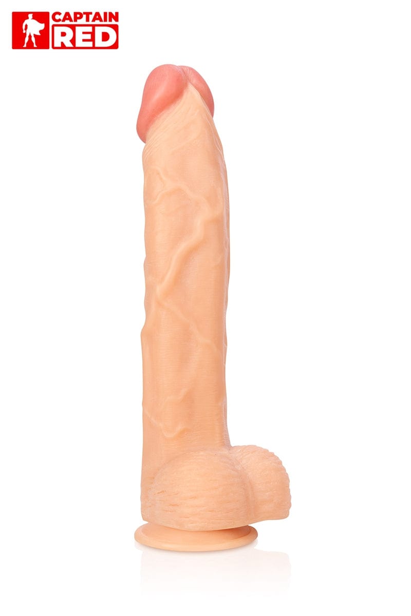 Long gode XXL surface douce et souple Prodigy 32 x 6cm - Captain Red