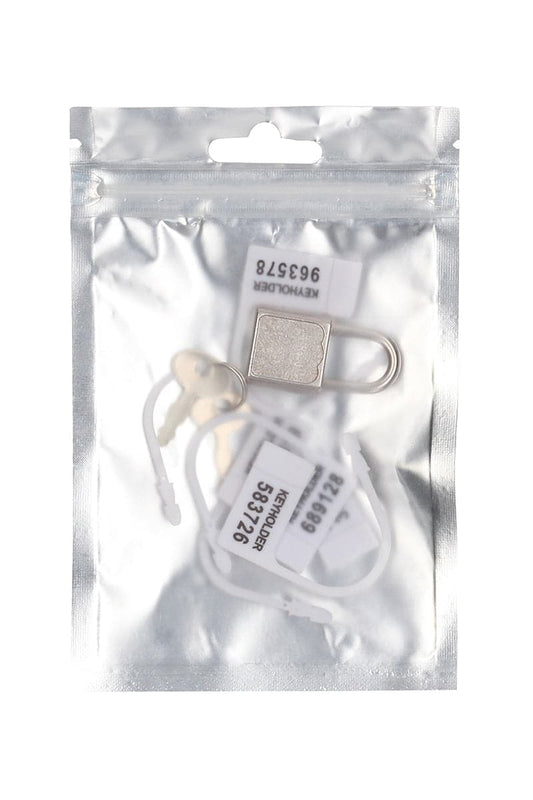 Lot 5 cadenas jetables + 1 cadenas en métal avec clé pour cage chasteté BDSM- Mancage