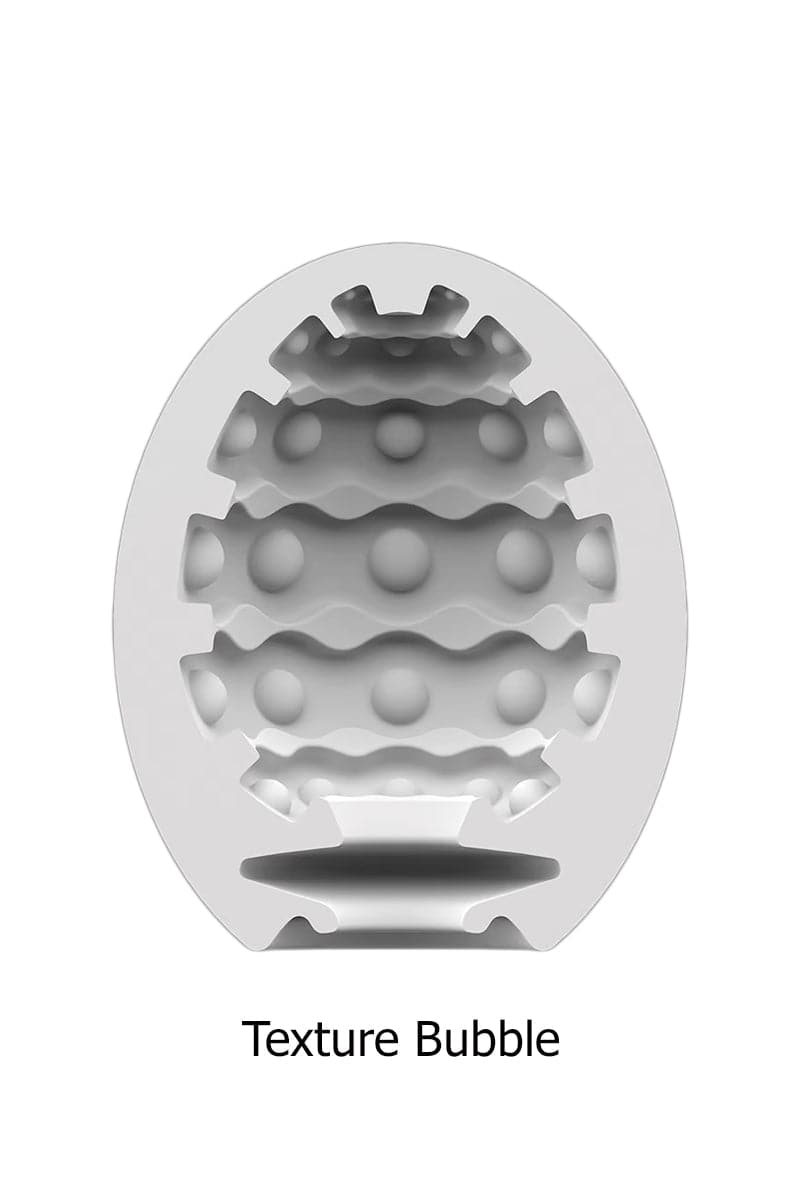 Lot de 3 masturbateurs masculin Eggs Bubble oeufs 7 x 5 cm - Satisfyer