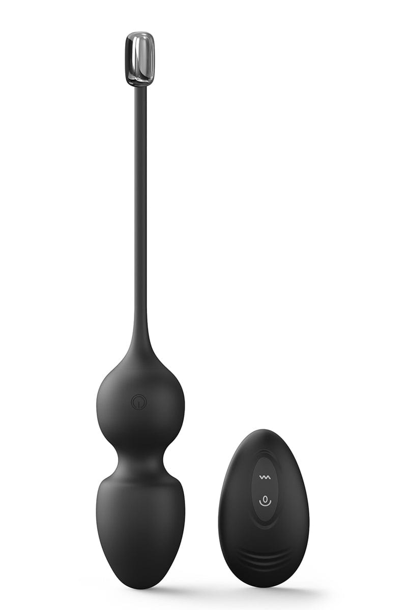 Love balls télécommandées noires boules de kegel connecté couple - Dorcel