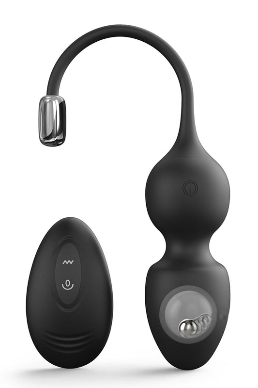 Love balls télécommandées noires boules de kegel connecté couple - Dorcel