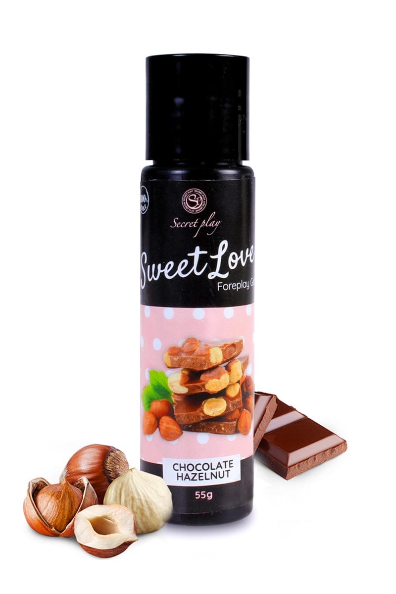 Lubrifiant à base d'eau comestible chocolat noisette 60ml - Secret Play