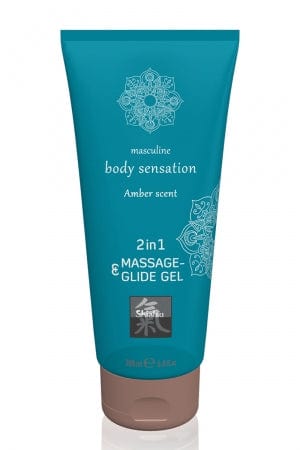 Lubrifiant & gel de massage parfum Ambre longue durée 200 ml - Shiatsu