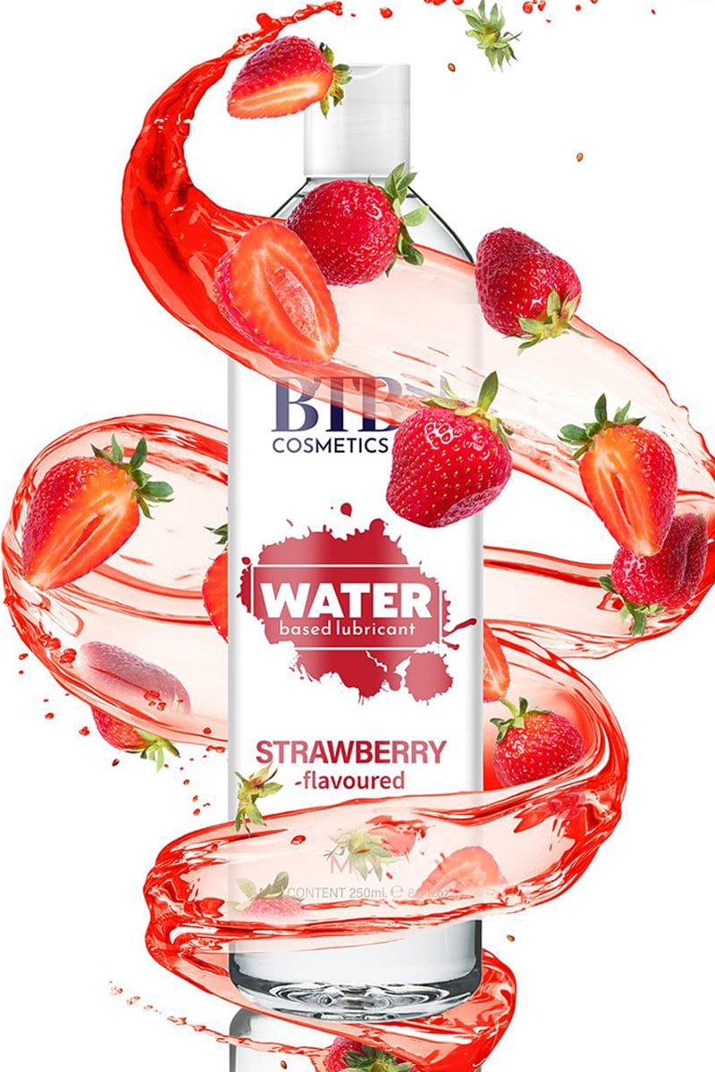 Lubrifiant intime à base d'eau parfum Fraise 250 ml - BTB