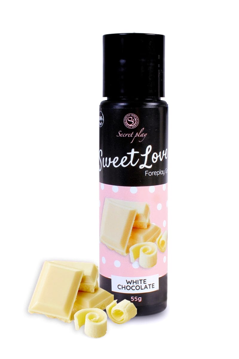 Lubrifiant intime comestible à base d'eau chocolat blanc 60ml - Secret Play