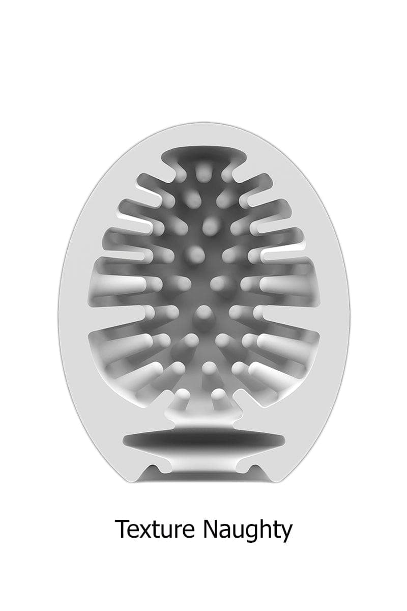 Manchon Egg Naughty masturbation facile et réaliste jetable - Satisfyer