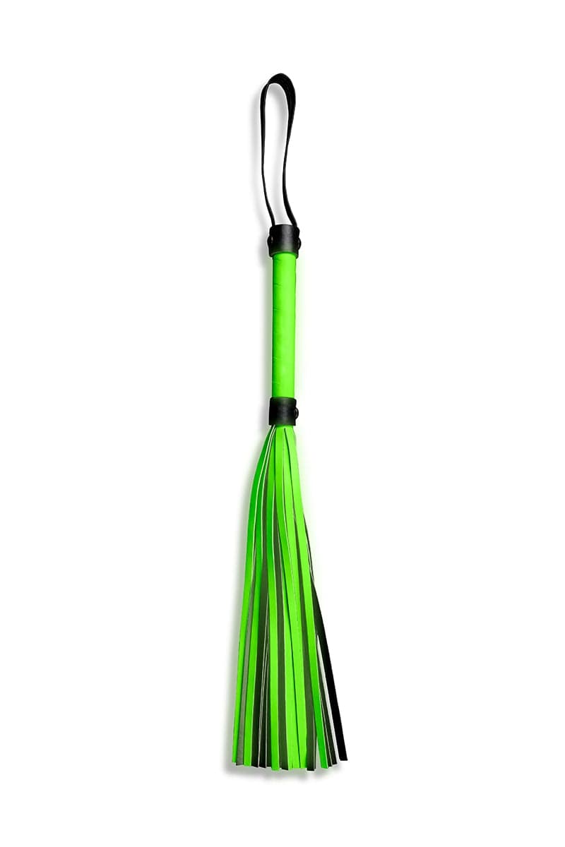 Martinet BDSM phosphorescent en cuir synthétique - Ouch!