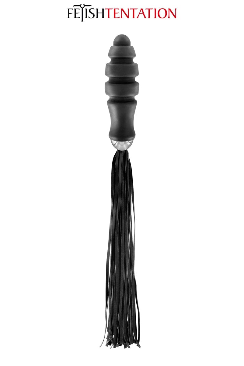 Martinet plug anal fouet double fonction 2 en 1 ogive - fetish tentation