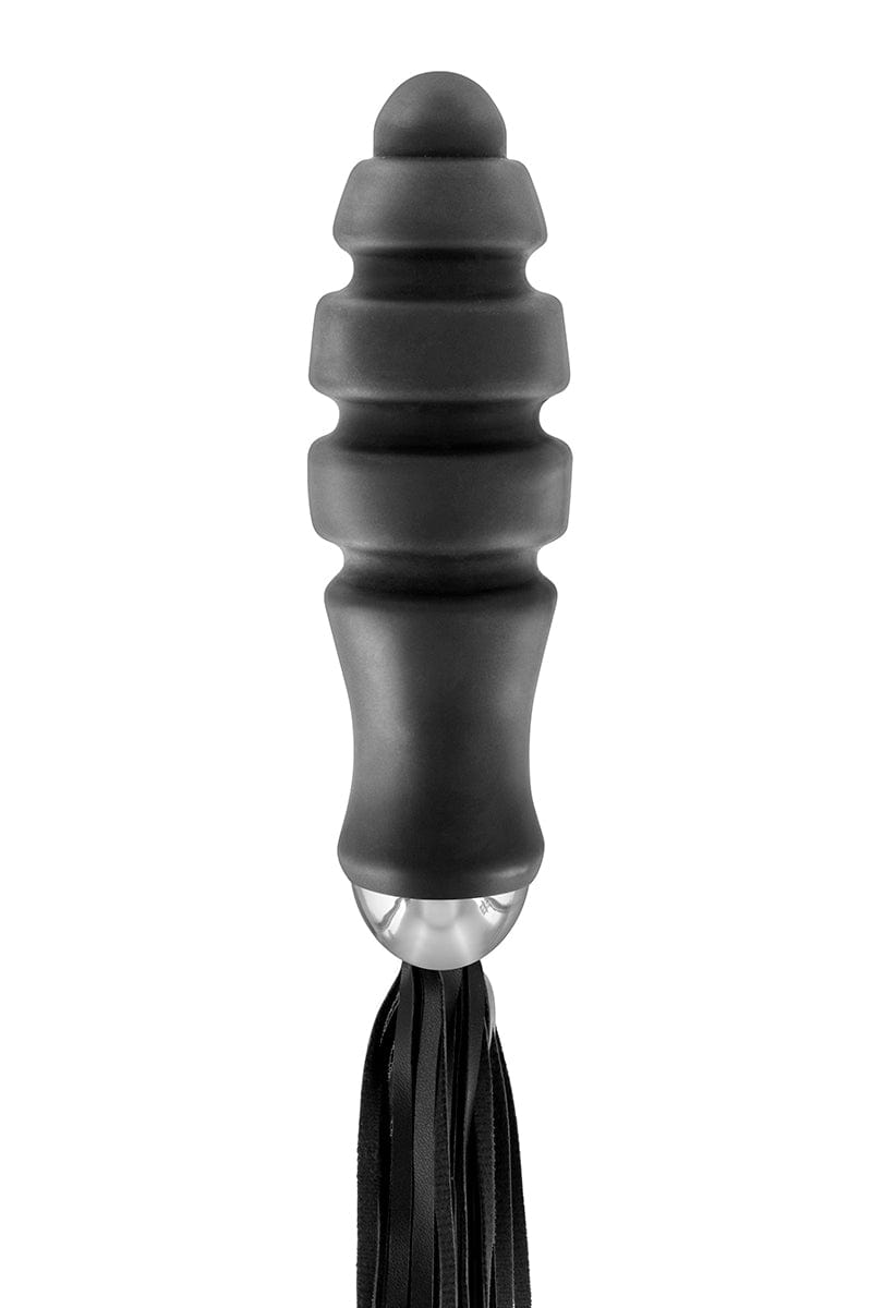 Martinet plug anal fouet double fonction 2 en 1 ogive - fetish tentation