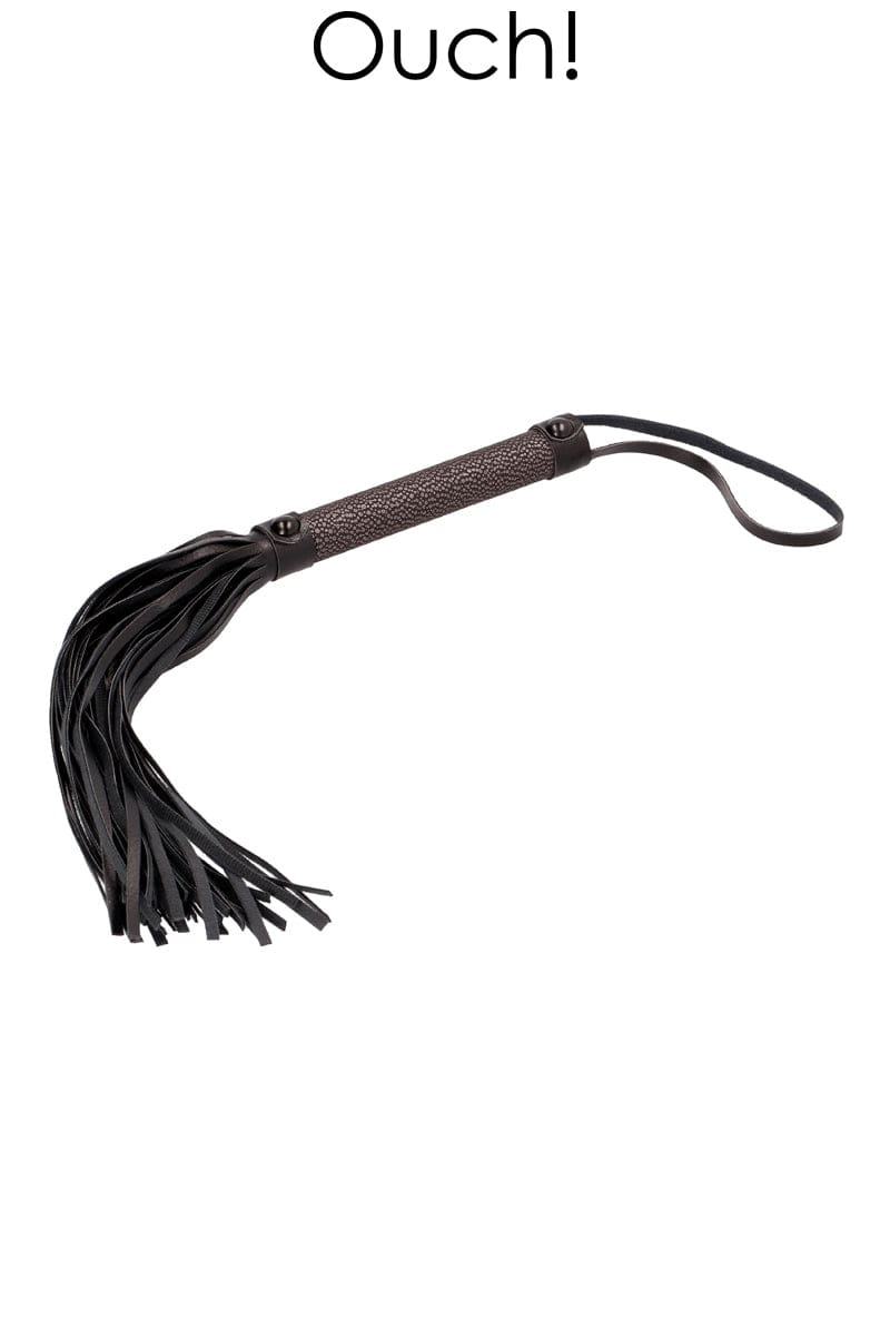 Martinet SM 46 brins en cuir pour punition en couple BDSM Elegant Flogger - Ouch