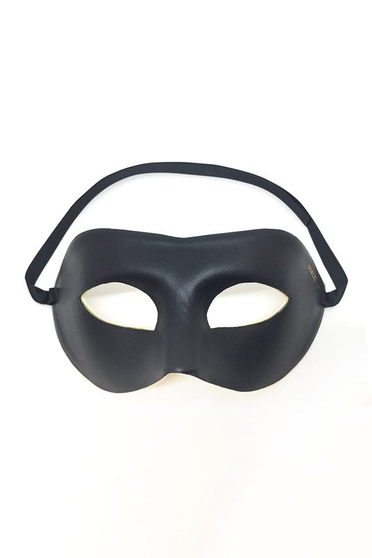 Masque fetish SM unisexe ajustable en faux cuir pour jeux de rôle en couple - Dorcel