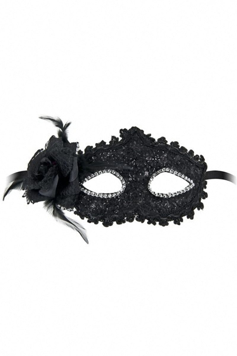 Masque vénitien sexy semi-rigide avec strass pour soirée coquine Bella Figura - Maskarade