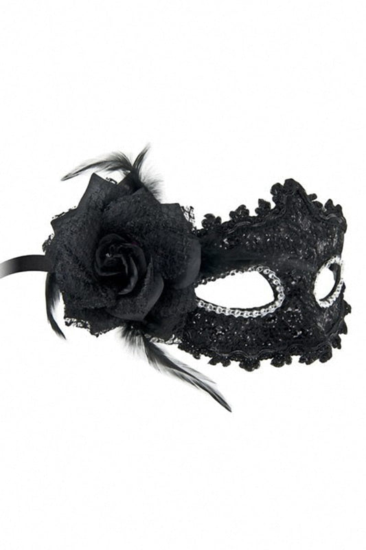 Masque vénitien sexy semi-rigide avec strass pour soirée coquine Bella Figura - Maskarade