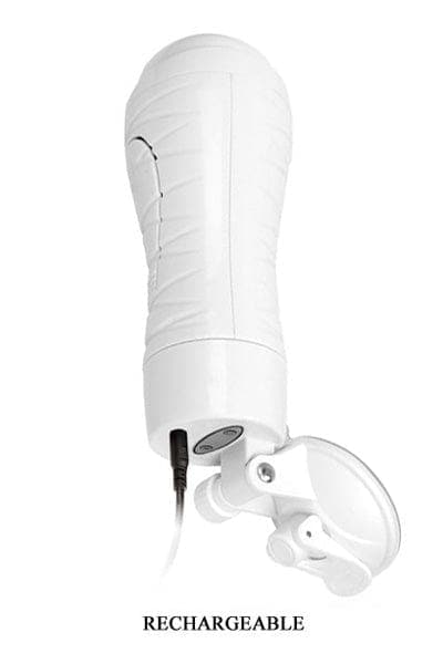 Masturbateur bouche vibrante avec ventouse fellation étroite - Crazy Bull