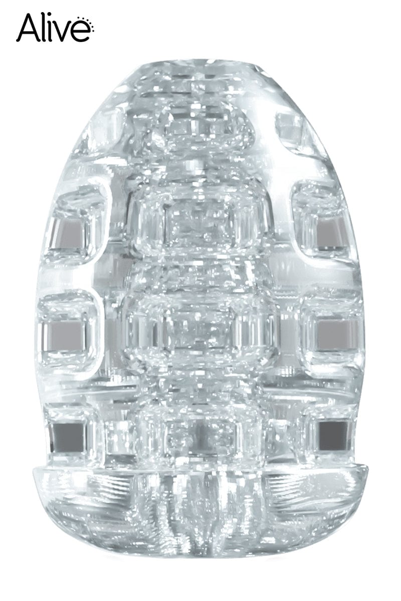 Masturbateur de poche transparent pour homme 8,5 x 5 cm - Alive