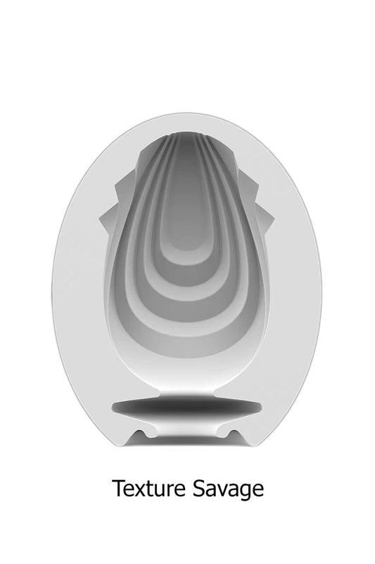 Masturbateur masculin en forme d’œuf Egg Savage 7cm x 5cm - Satisfyer