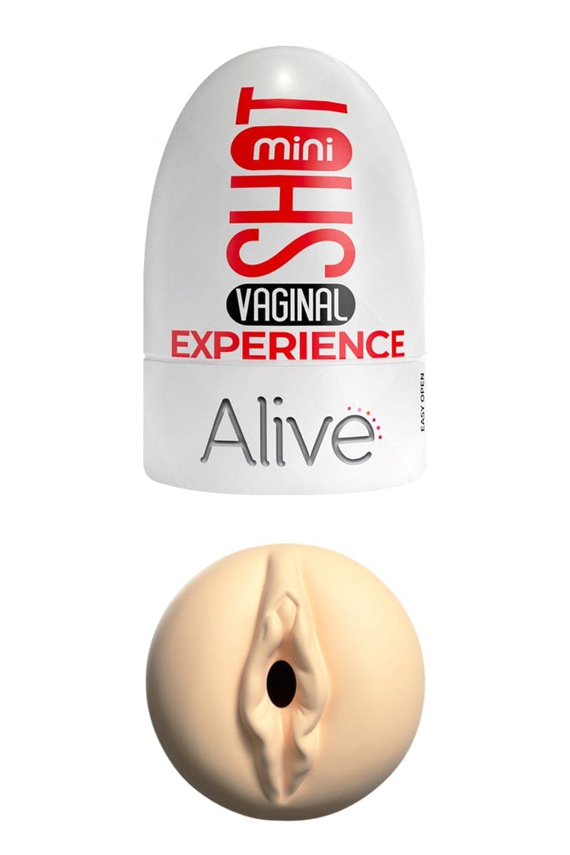 Masturbateur Mini de poche doux et texturé forme de vagin 8,5 x 5 cm - Alive