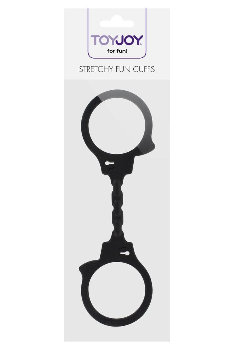 Menottes chevilles et poignets bdsm en silicone doux - Toy Joy