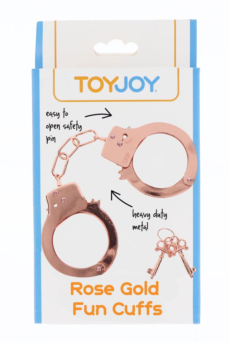 Menottes en métal rose gold réglables + 2 clés fournies - Toy Joy