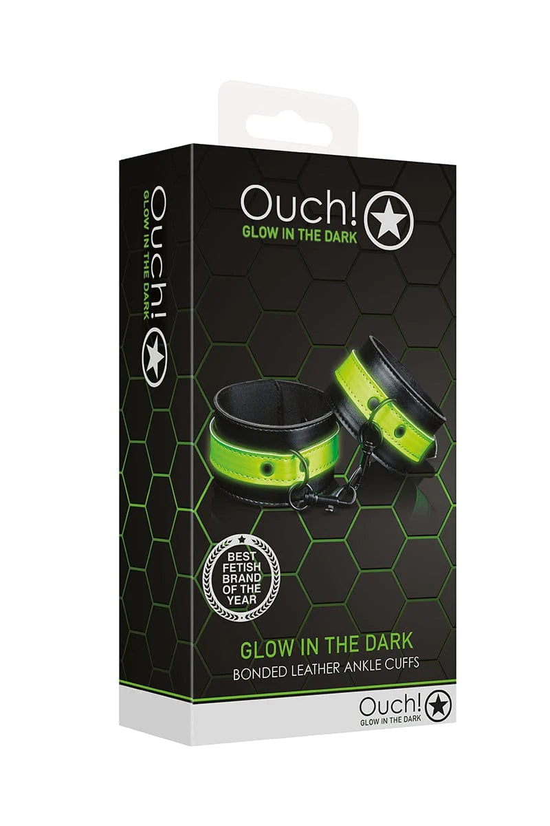 Menottes poignets phosphorescentes pour jeux BDSM - Ouch