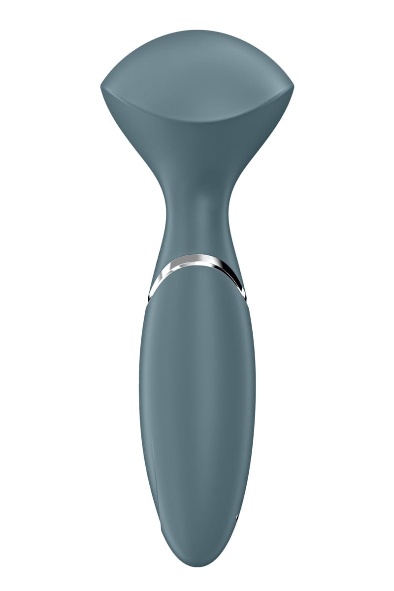 Mini baguette magique Wand-er gris rechargeable 14,5 x 6cm - Satisfyer